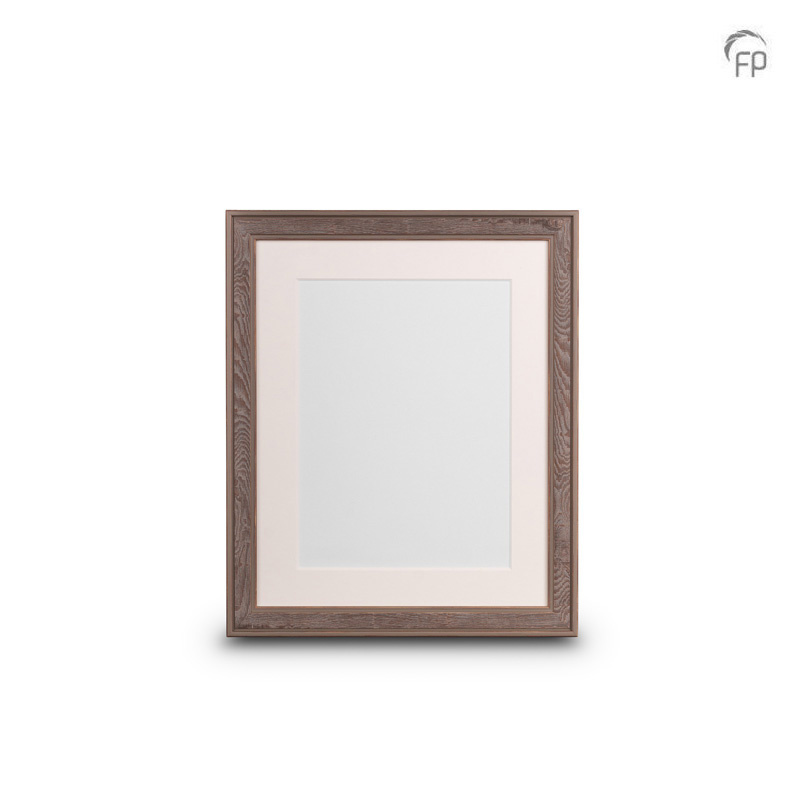 Houten fotolijst bruin — groot formaat (foto 20 × 25 cm)